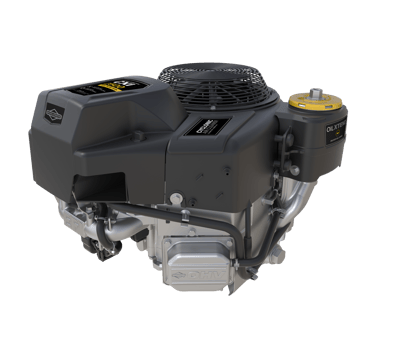 Briggs & Stratton CXi V-twin engine with Oil Xtend made for 250-hour maintenance intervals.